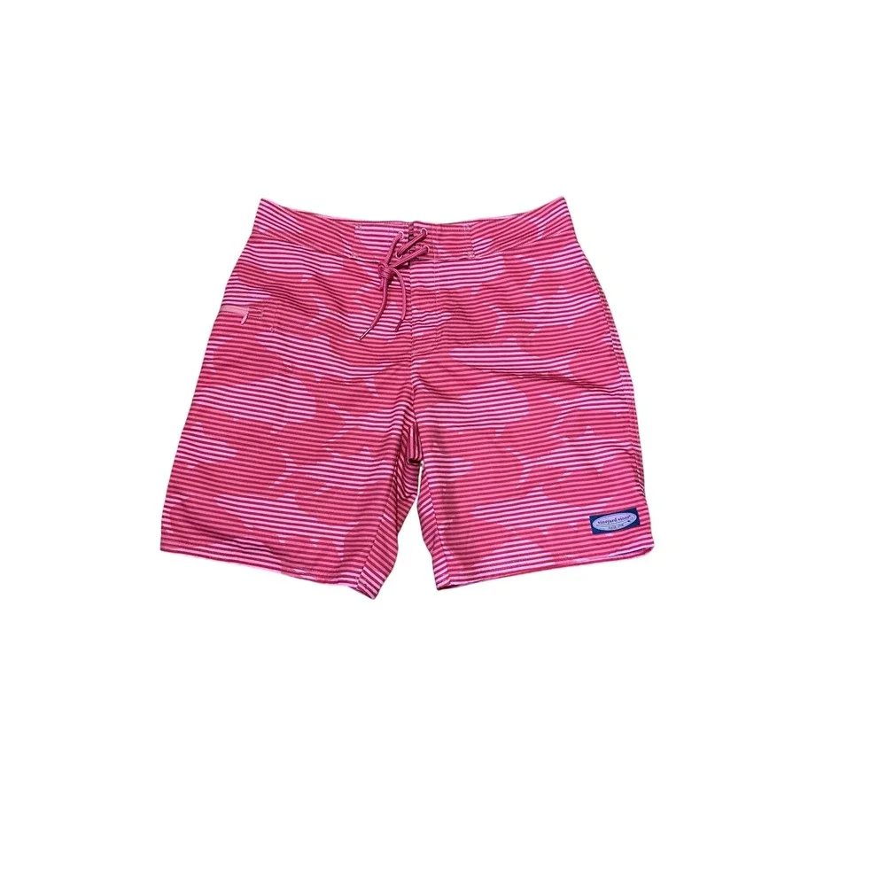 Vineyard Vines‎ Swim Trunks Striped Drawstring Closure Size 32